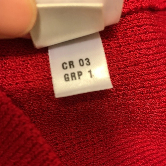 ST. JOHN SPORT by MARIE GRAY Bateau‎ Neck Boxy Sweater in Red - Picture 12 of 12